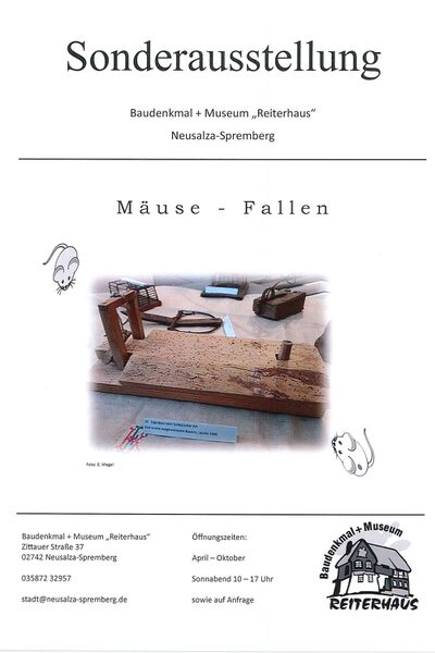Sonderausstellung Mäusefallen